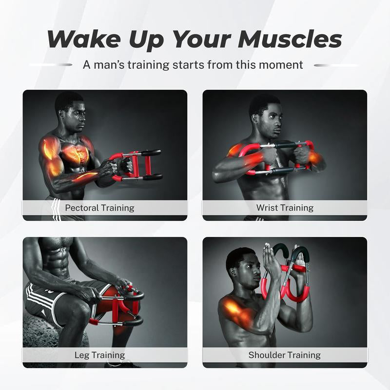 Adjustable Twister Arm Trainer for Chest and Arm Workouts - Portable Home Gym Equipment for Upper Body Fitness