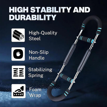 Adjustable Twister Arm Trainer for Chest and Arm Workouts - Portable Home Gym Equipment for Upper Body Fitness